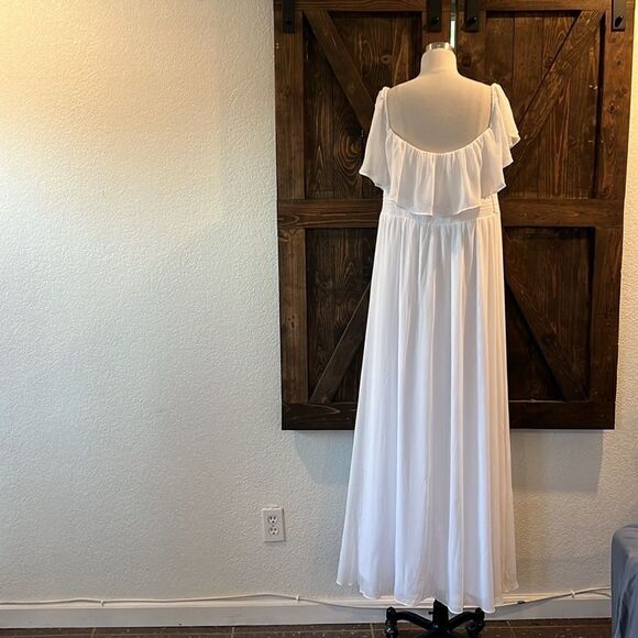 New  Ever Pretty White 2-Ways Convertible Slit Bridal Maxi Dress - Picture 8 of 14